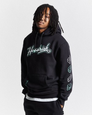 Men's Hoodrich Arena Hoodie Black | 46097-RXSU