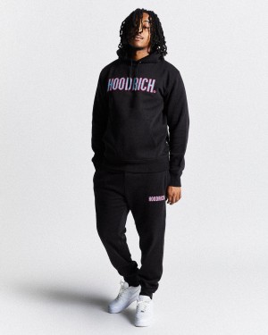 Men's Hoodrich Crush Set Tracksuits Black | 83257-ZXUE