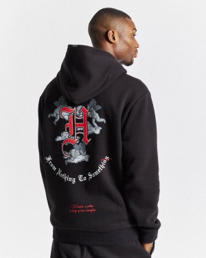 Men's Hoodrich Empire Hoodie Black | 19635-CGAP