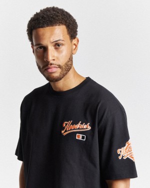 Men's Hoodrich Fort T Shirts Black | 38790-TFJE