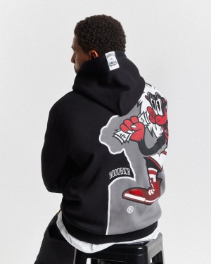 Men's Hoodrich Menace Hoodie Black | 87241-ZGFN