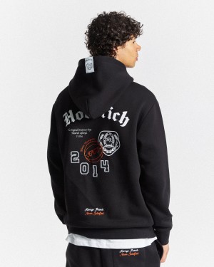 Men's Hoodrich Net Hoodie Black | 45206-MZWC