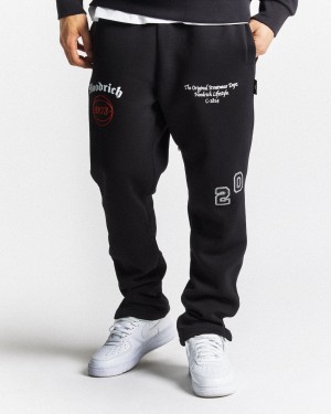 Men's Hoodrich Net Joggers Black | 43795-GMLJ