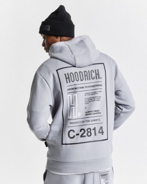 Men's Hoodrich OG Akira Hoodie Grey | 16827-XJLH