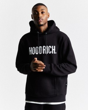 Men's Hoodrich OG Core Hoodie Black | 92340-XWRC