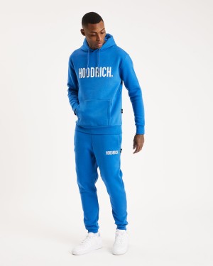 Men's Hoodrich OG Core Set Tracksuits Blue | 90854-LCMH