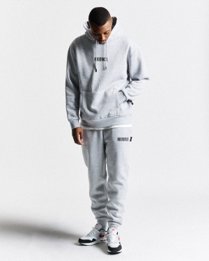 Men's Hoodrich OG Core Small Logo Set Tracksuits Grey | 87129-ZVQT