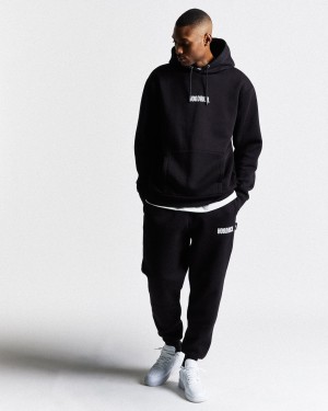 Men's Hoodrich OG Core Small Logo Set Tracksuits Black | 98705-MREV