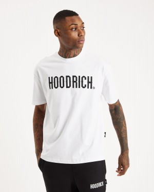 Men's Hoodrich OG Core T Shirts White | 96704-TZPU