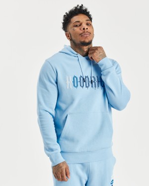 Men's Hoodrich OG Dash Hoodie Blue | 37406-KUTY