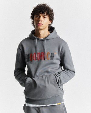 Men's Hoodrich OG Dash Hoodie Grey | 73694-YDMZ