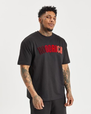 Men's Hoodrich OG Kraze T Shirts Black | 50974-DQMN