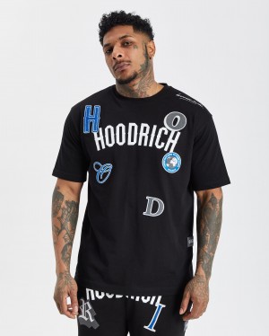 Men's Hoodrich OG Pacific V2 T Shirts Black | 49531-SGBW