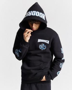 Men's Hoodrich Rival Hoodie Black | 09847-ZLIG