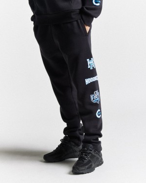 Men's Hoodrich Rival Joggers Black | 46238-PFXL