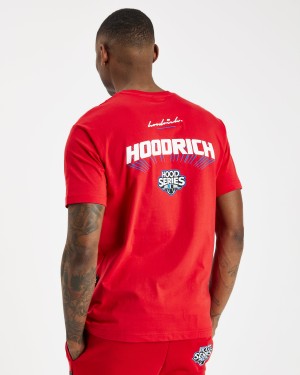 Men's Hoodrich Stadium T Shirts Red | 63948-UCKE