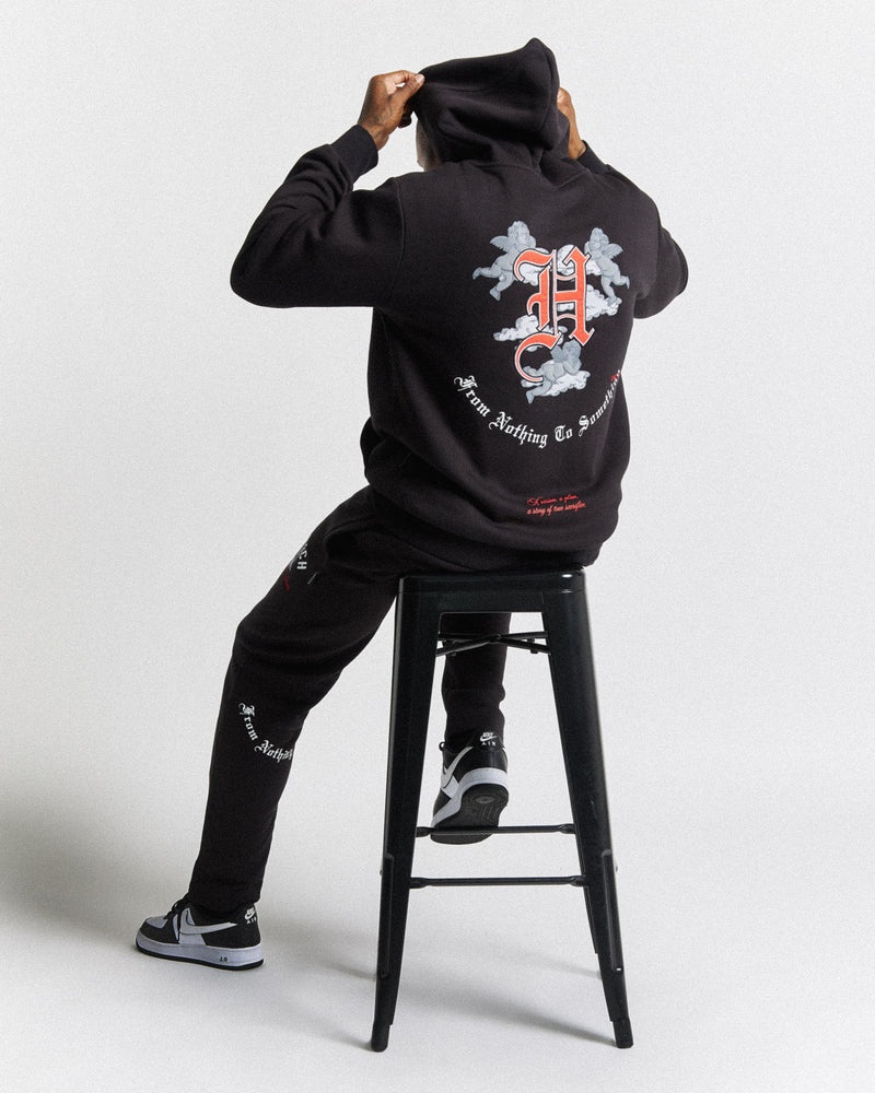 Men's Hoodrich Empire Hoodie Black | 19635-CGAP