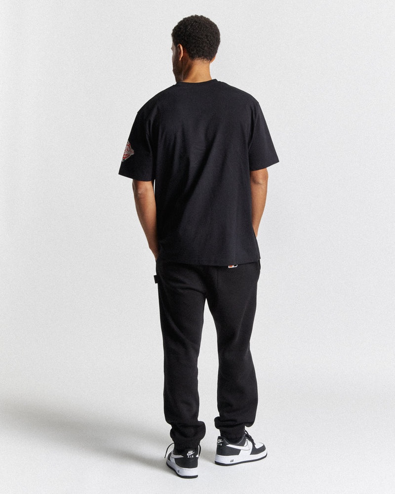 Men's Hoodrich Fort T Shirts Black | 38790-TFJE