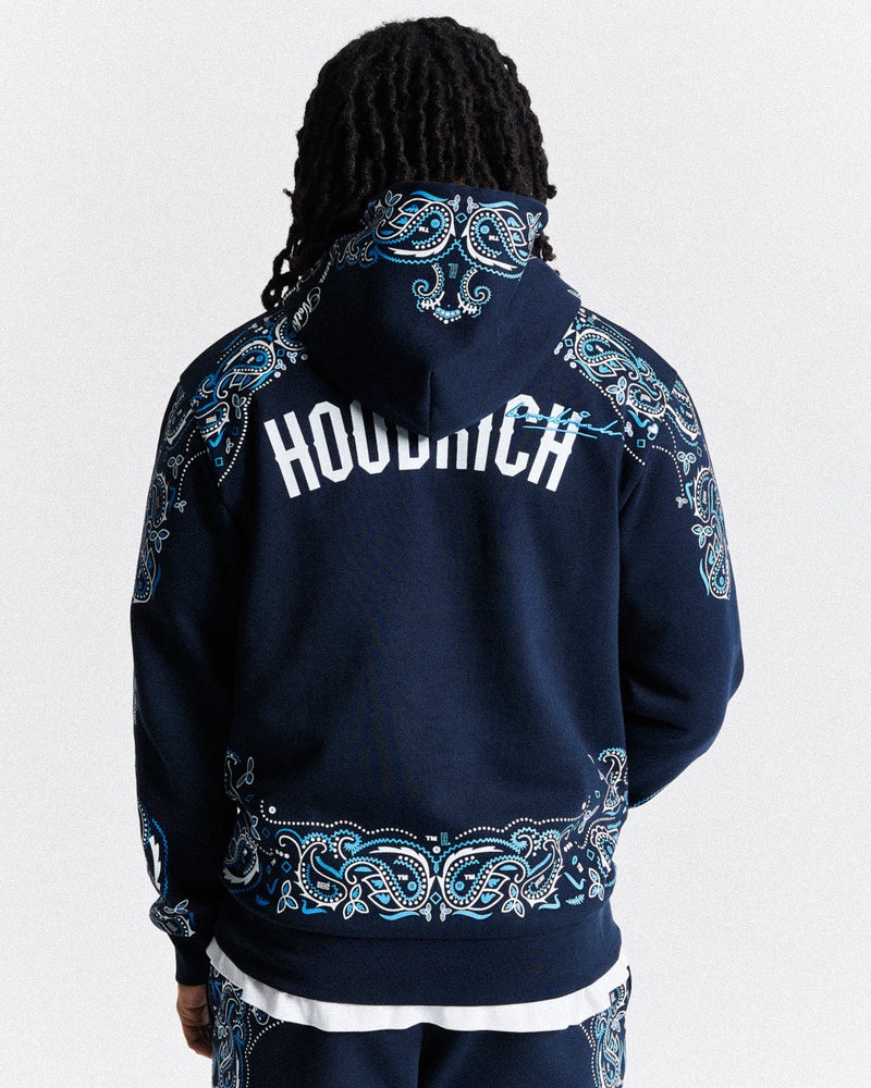 Men's Hoodrich Motif Hoodie Navy | 49726-MHKB