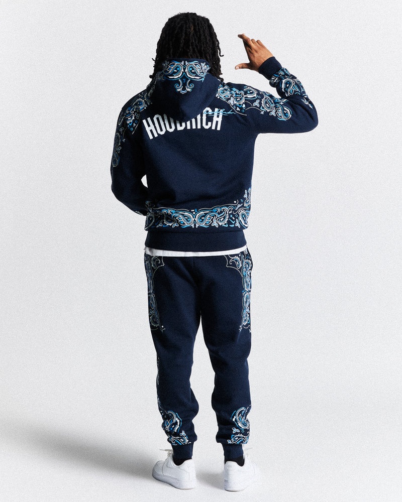 Men's Hoodrich Motif Hoodie Navy | 49726-MHKB