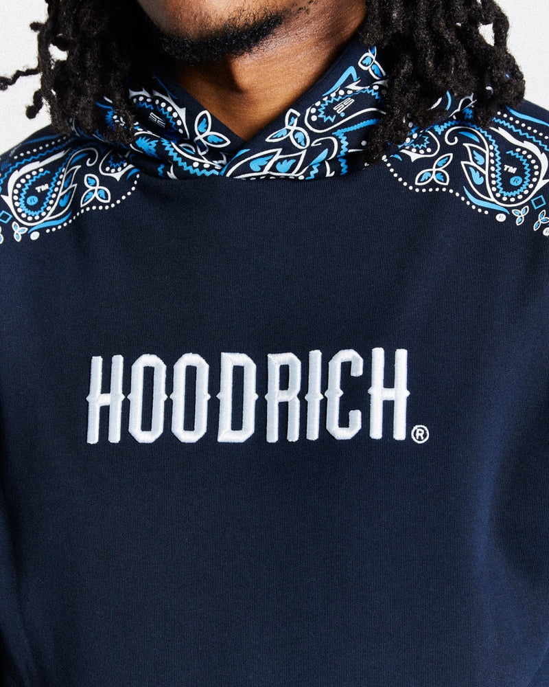 Men's Hoodrich Motif Hoodie Navy | 49726-MHKB