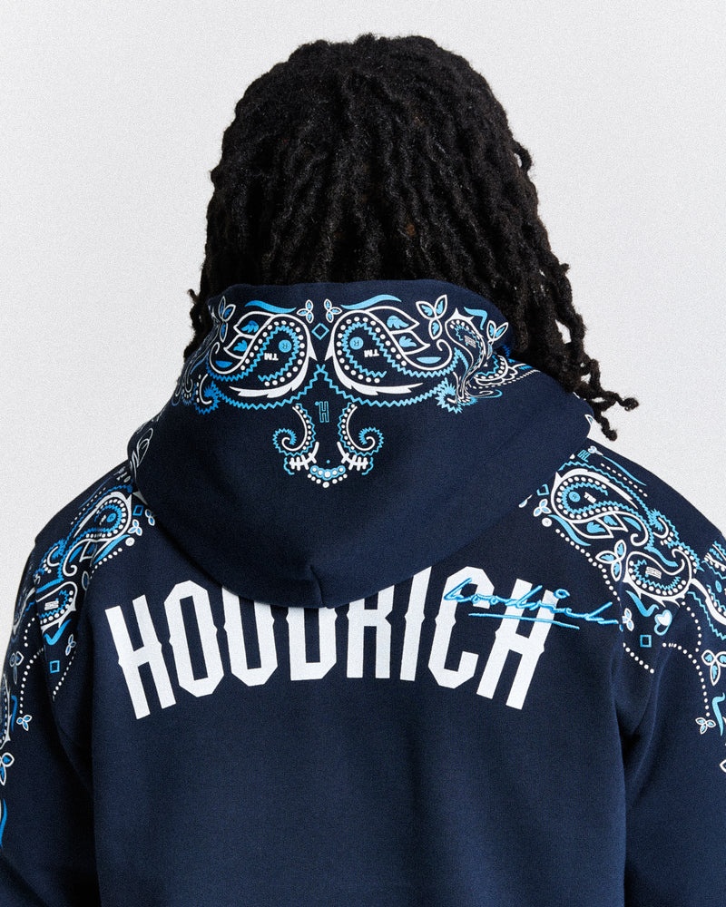 Men's Hoodrich Motif Hoodie Navy | 49726-MHKB