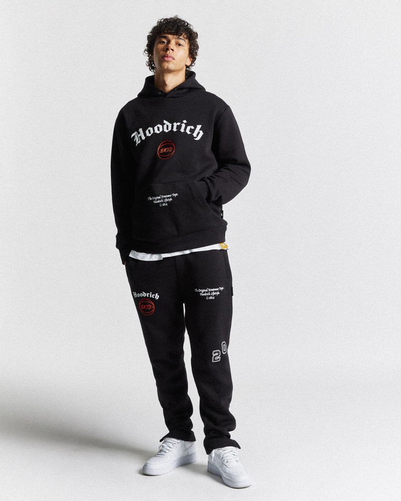 Men's Hoodrich Net Joggers Black | 43795-GMLJ