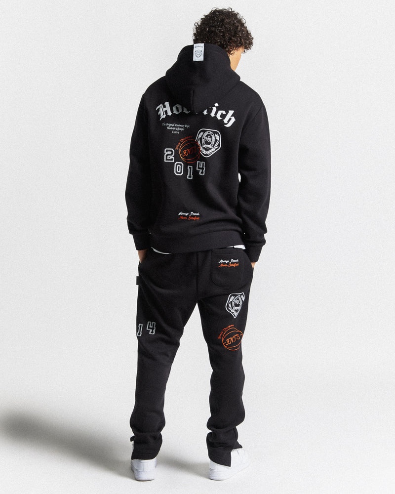 Men's Hoodrich Net Joggers Black | 43795-GMLJ