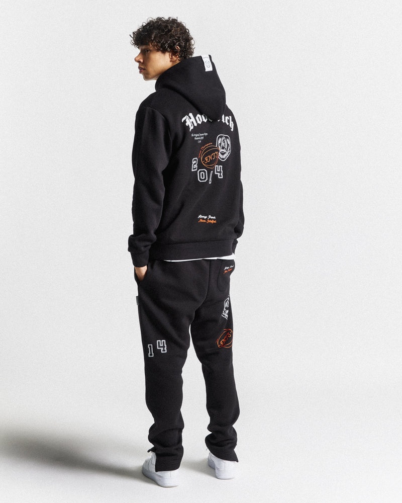 Men's Hoodrich Net Joggers Black | 43795-GMLJ