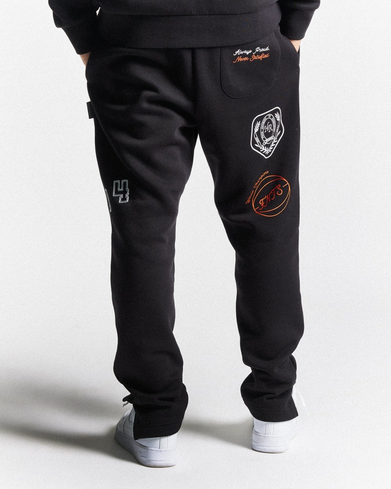 Men's Hoodrich Net Joggers Black | 43795-GMLJ