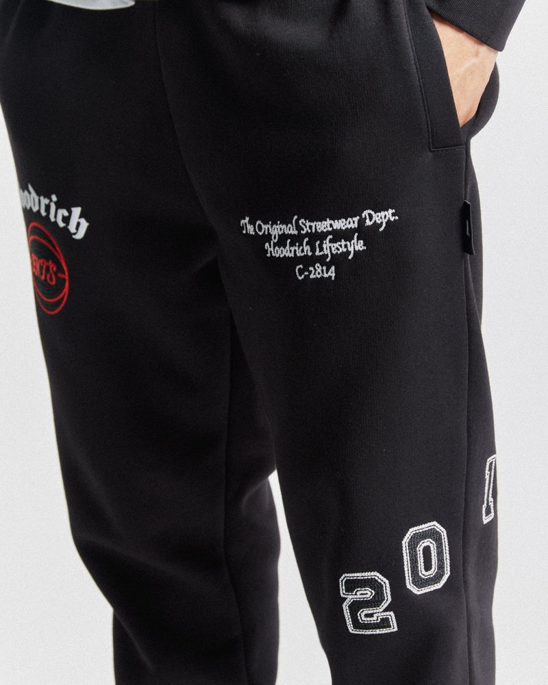 Men's Hoodrich Net Joggers Black | 43795-GMLJ