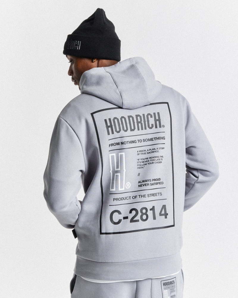 Men\'s Hoodrich OG Akira Hoodie Grey | 16827-XJLH