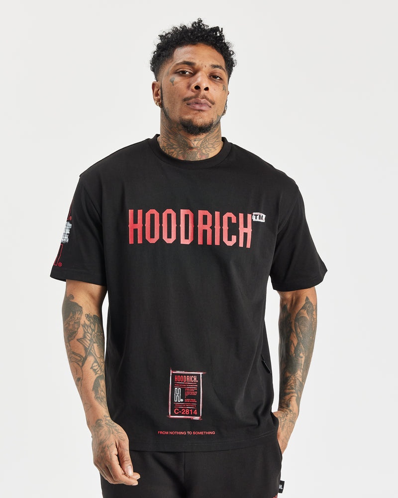 Men's Hoodrich OG Akira T Shirts Black | 84312-POJN