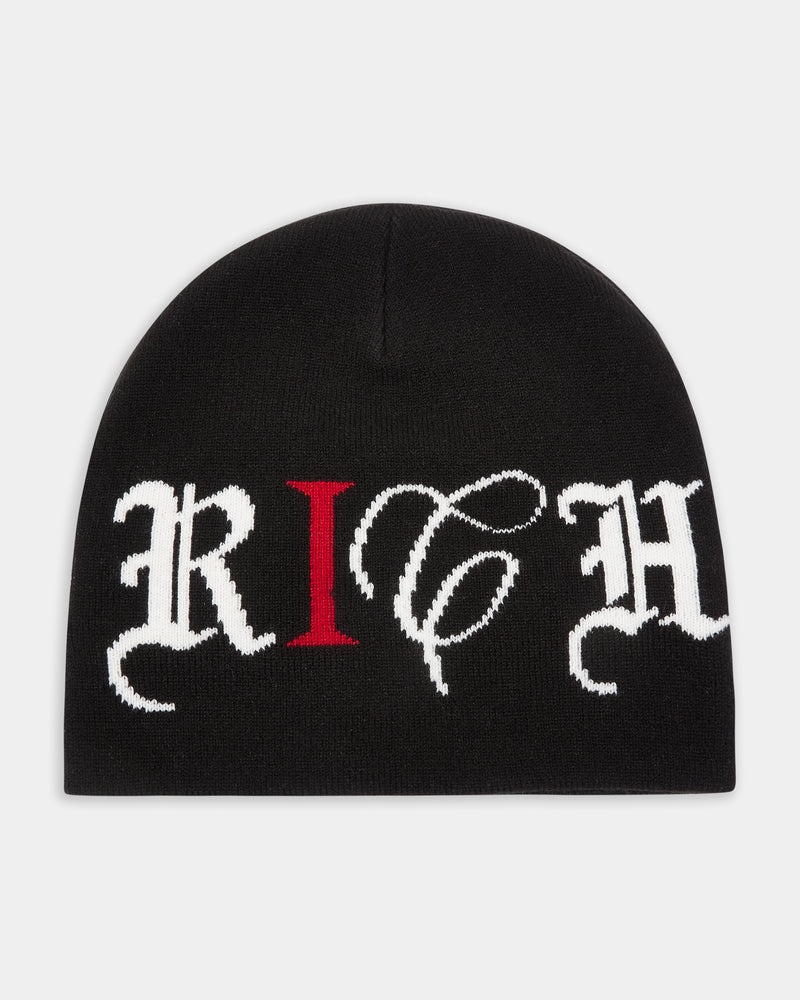 Men\'s Hoodrich OG Heat Fitted Beanie Black | 09246-RUTL