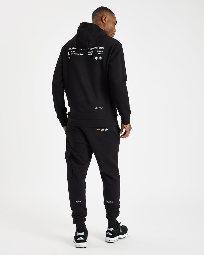 Men's Hoodrich OG Limit Cargo Joggers Black | 63917-BSAY