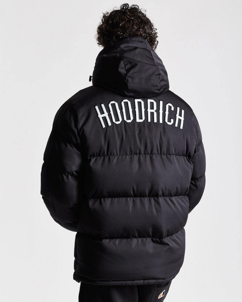 Men\'s Hoodrich OG Stack Jackets Black | 42175-SWZX