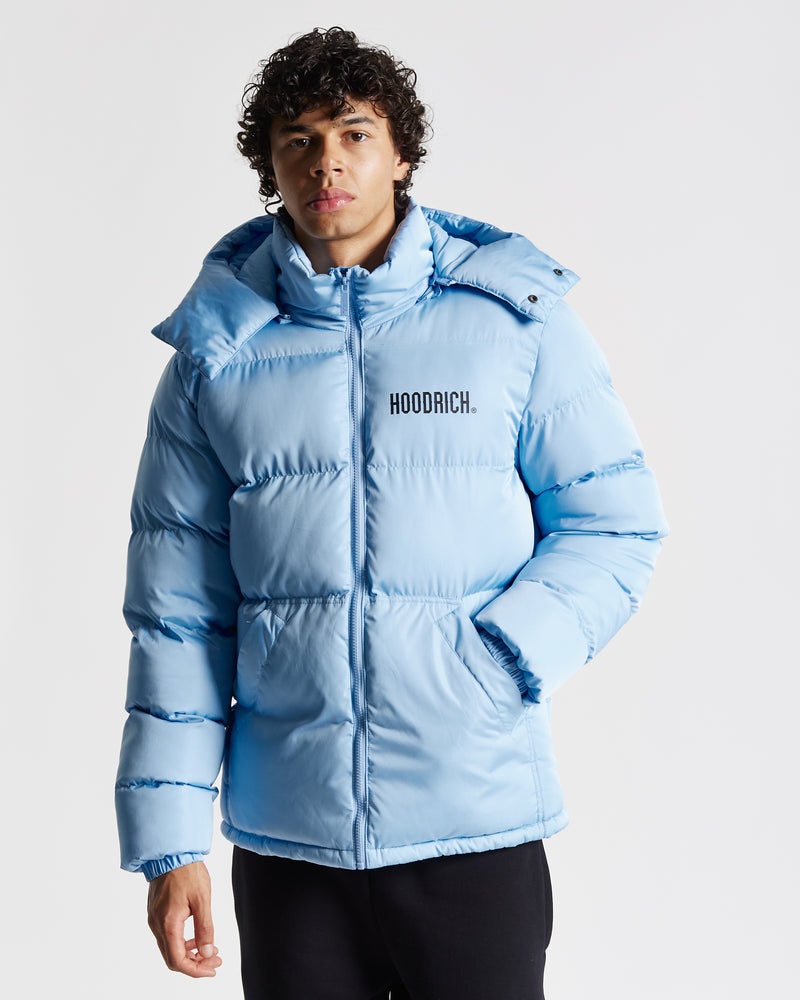 Men's Hoodrich OG Stack Jackets Blue | 01632-IEDU