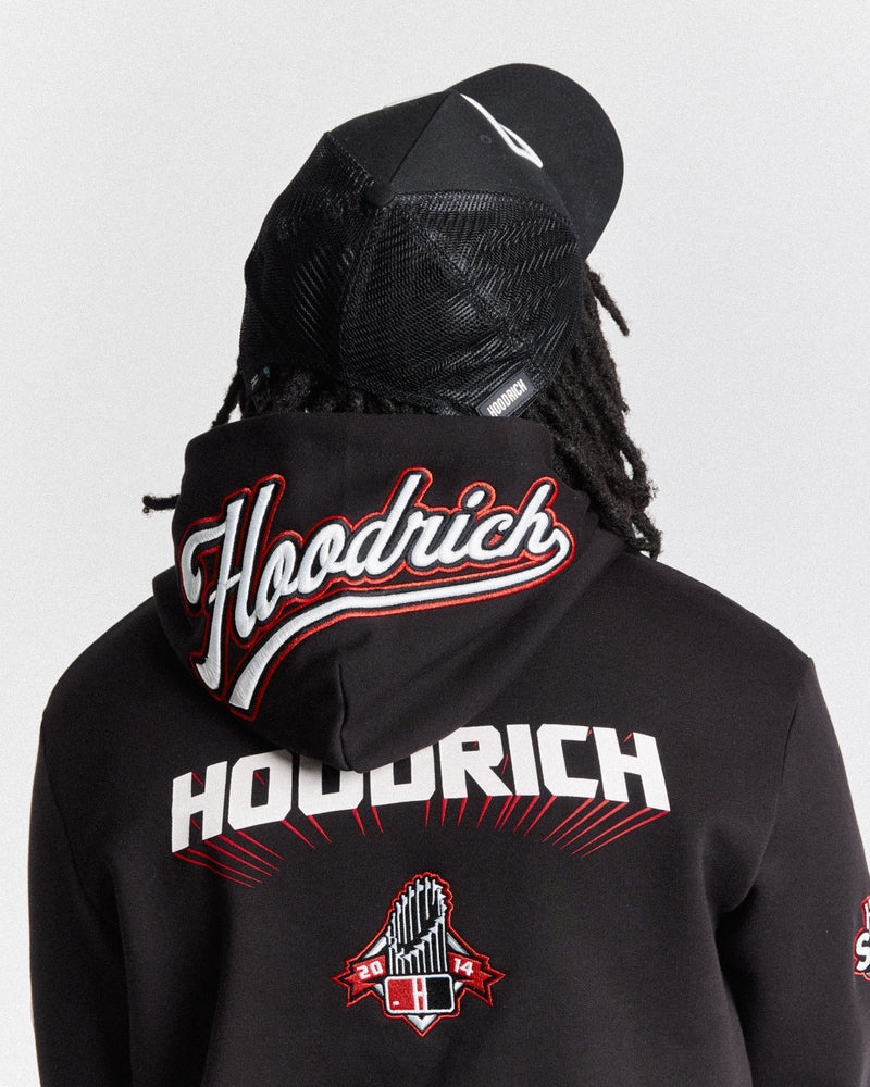 Men's Hoodrich Stadium Hoodie Black | 86243-UJBV