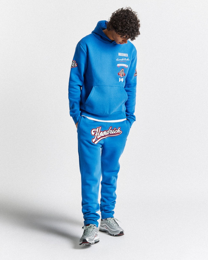 Men's Hoodrich Stadium Hoodie Blue | 75629-STZN