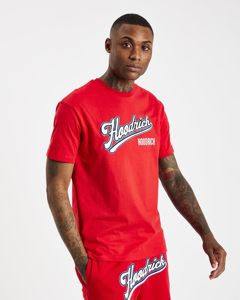 Men's Hoodrich Stadium T Shirts Red | 63948-UCKE