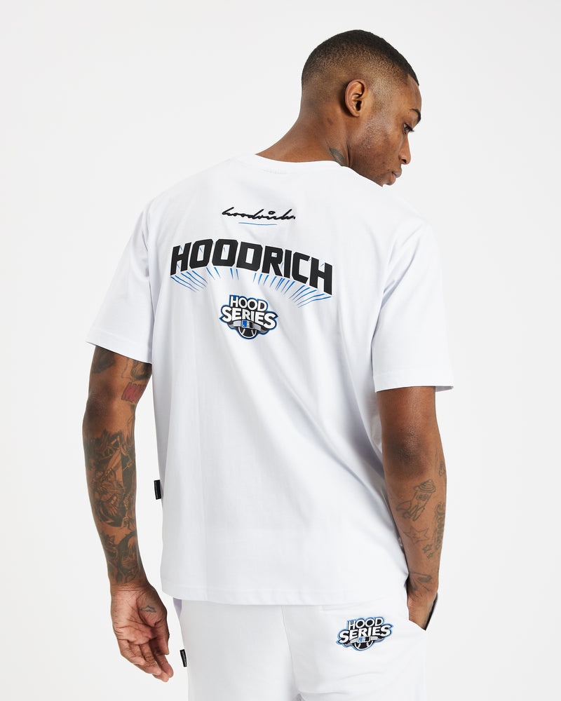 Men's Hoodrich Stadium T Shirts White | 87051-QDNA