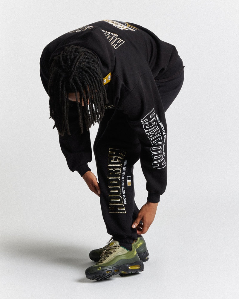 Men's Hoodrich Zenith Oversized Joggers Black | 18562-FXNK