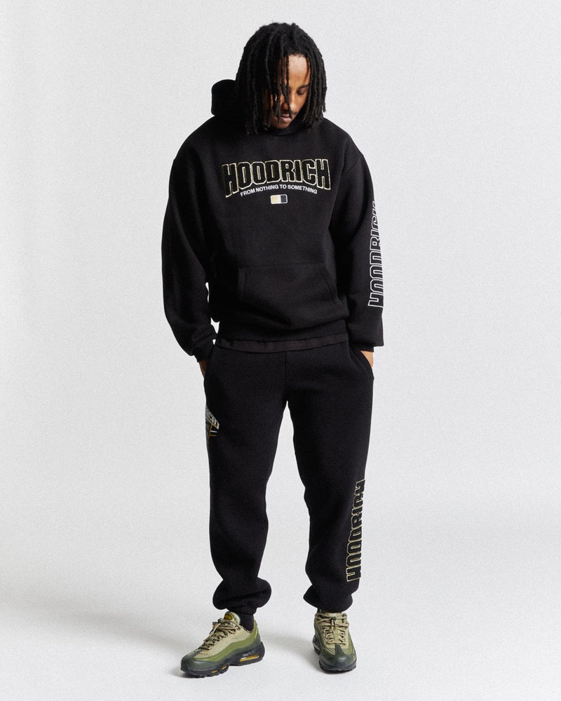 Men's Hoodrich Zenith Oversized Joggers Black | 18562-FXNK