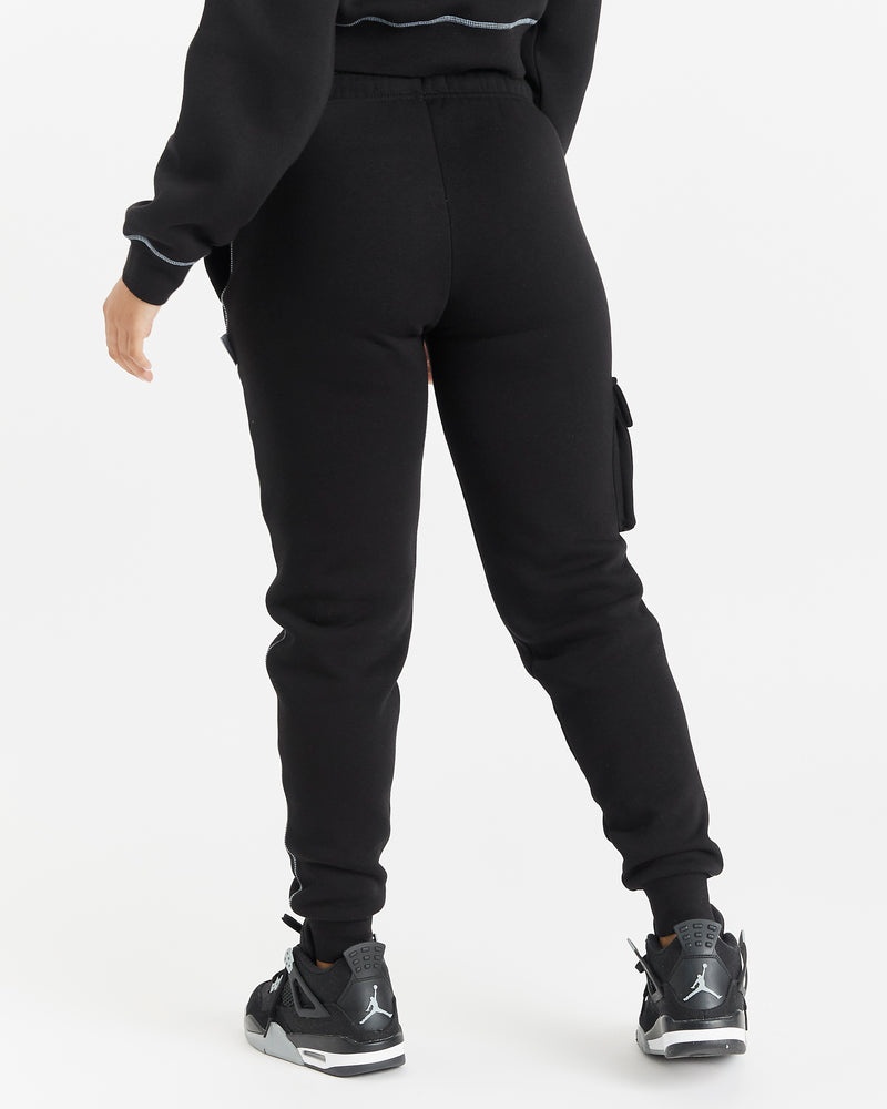 Women's Hoodrich OG Distinct Slim Fit Joggers Black | 94765-ZSPR