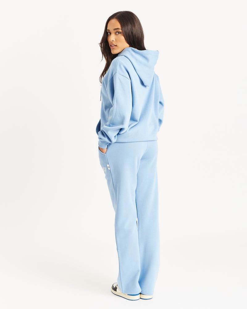 Women's Hoodrich OG Staple Full Zip Hoodie Blue | 29547-QRTJ