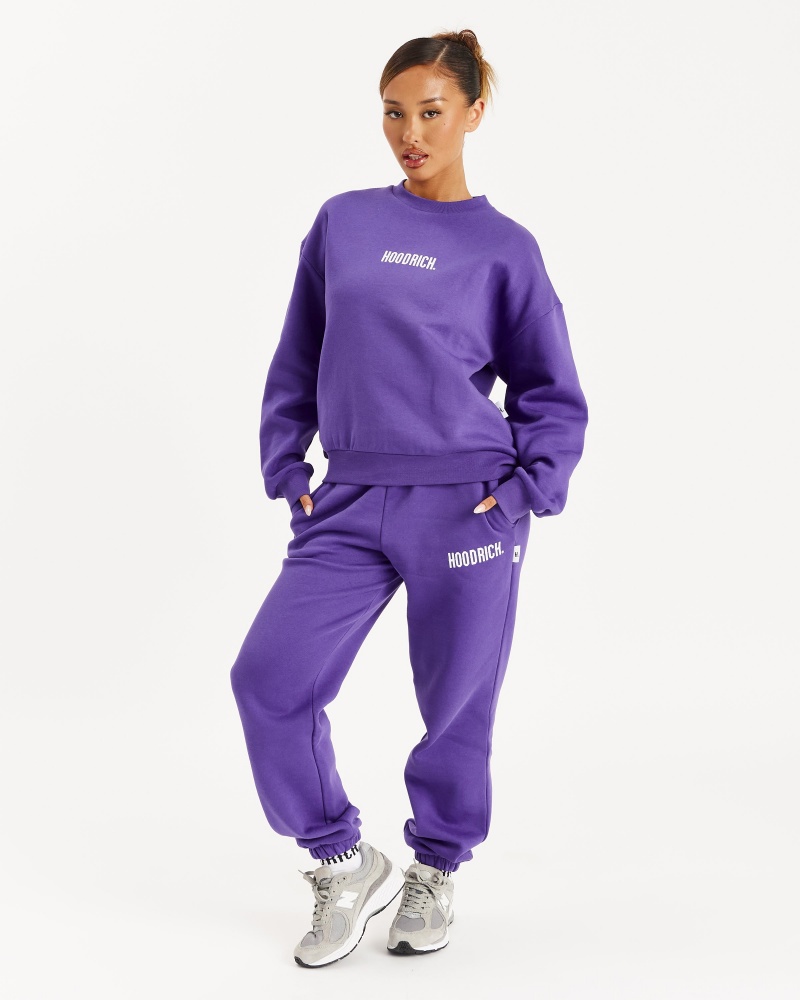 Women\'s Hoodrich OG Storm Joggers Purple | 53496-GCZD