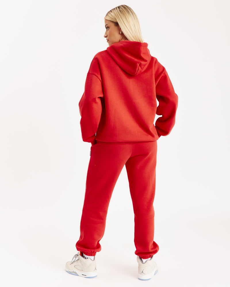 Women's Hoodrich OG Storm Joggers Red | 60724-SGBV