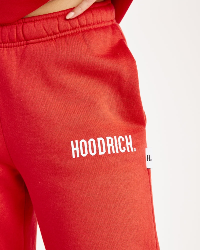 Women's Hoodrich OG Storm Joggers Red | 60724-SGBV