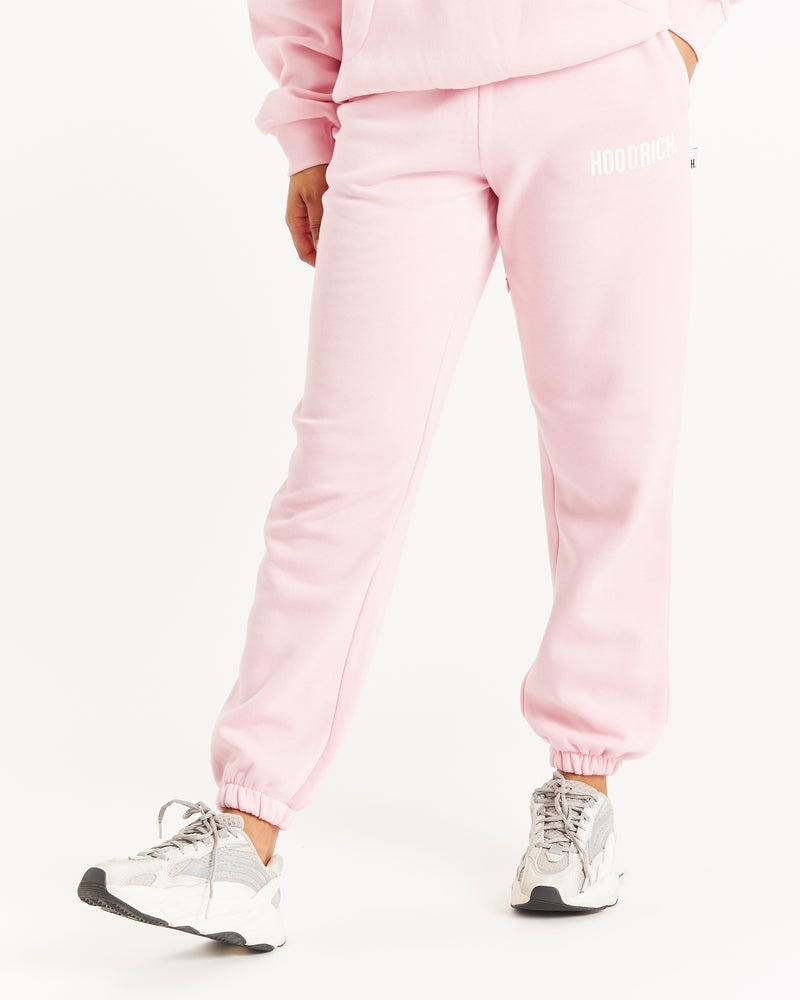 Women's Hoodrich OG Storm Logo Joggers Pink | 31927-DBPY